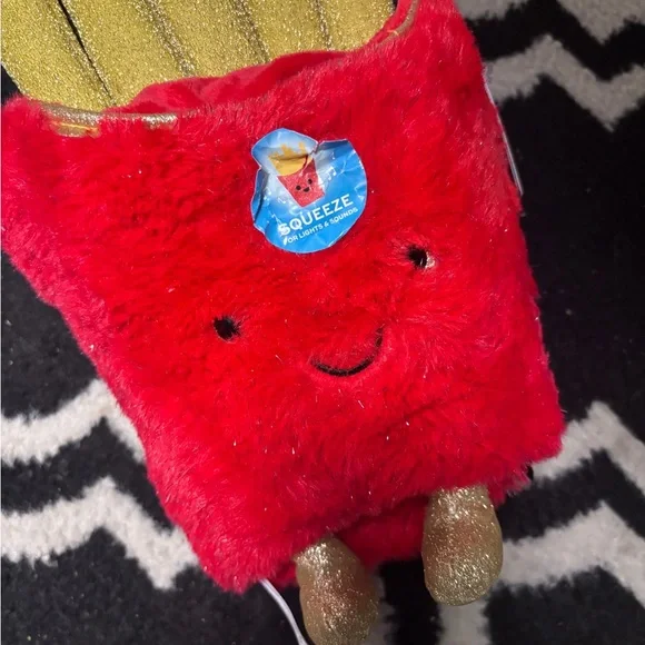 FAO Schwarz 11" Glow Brights Plush LED with Sound French Fries - Picture 3 of 4